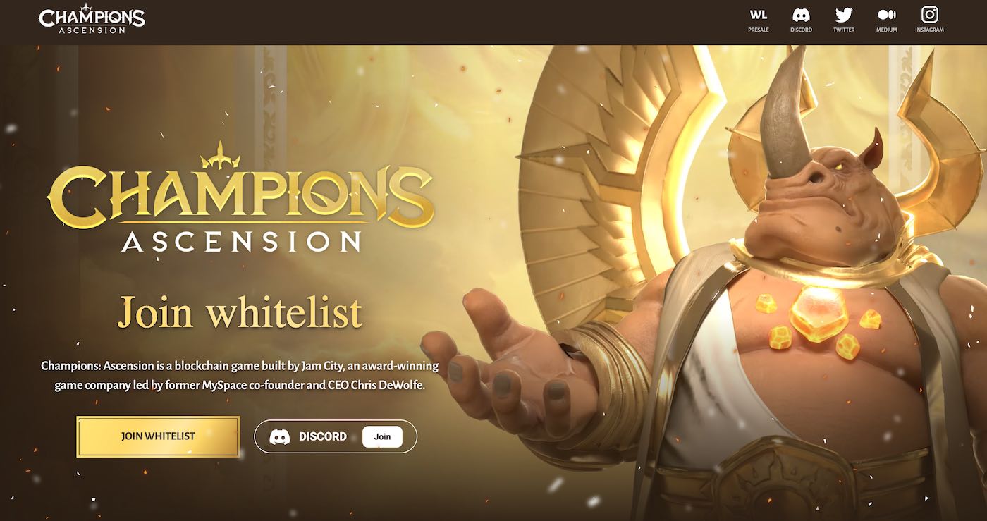 champions ascension P2E hra